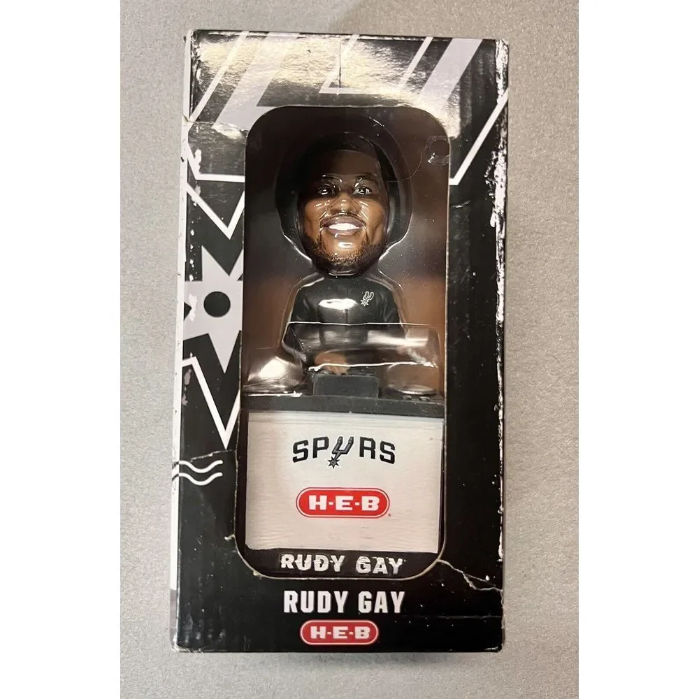 Rudy‎ Gay San Antonio Spurs Bobble Head NIB Limited Edition HEB